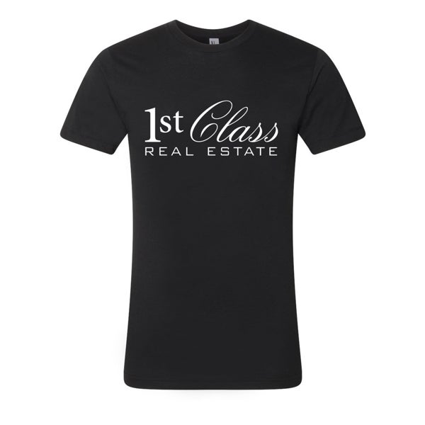 Picture of 1st Class American Apparel 50/50 T-shirt - Cursive Logo