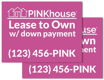 Picture of Yard Sign - Lease to Own 3