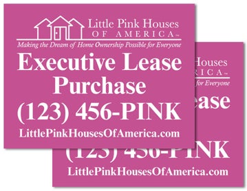 Picture of Yard Sign - Executive Lease