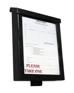 Picture of Brochure Box With Business Card Holder (Black) - BASE