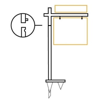 Picture of 52'' Straight Arm Post - BASE