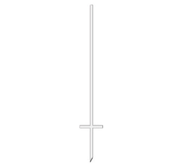 Picture of 46" Stepper Stake (White) - BASE