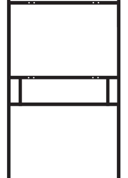 Picture of 18"h x 30"w Metal Frame - 1 rider (24" rider) (Black)