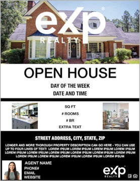 Picture of Open House Flyer - Simple Black