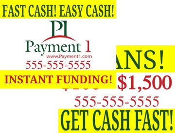 Picture of OKC Fast Cash/Loans V2 Double Sided