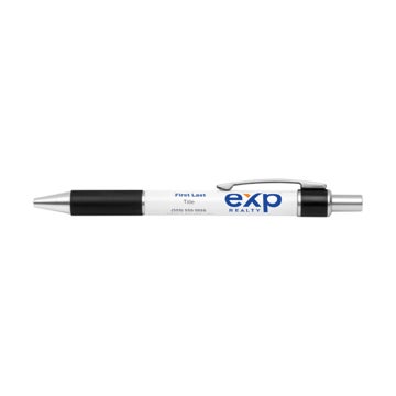 Picture of Bravo Retractable Silver Trim Ballpoint Pen - Customize! - Admin Copy EAS-464