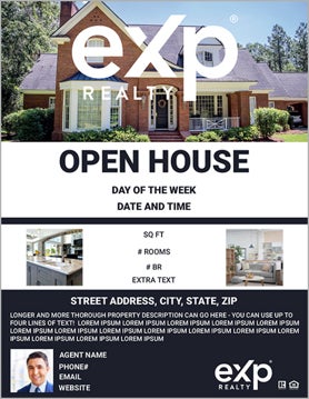 Picture of Open House Flyer - Simple Navy