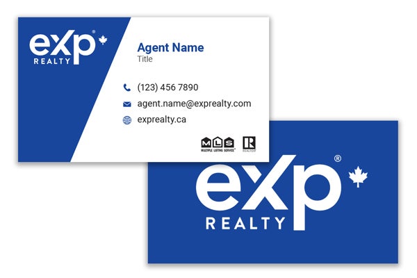 Picture of eXp Realty Business Card Without Headshot - Maple Leaf