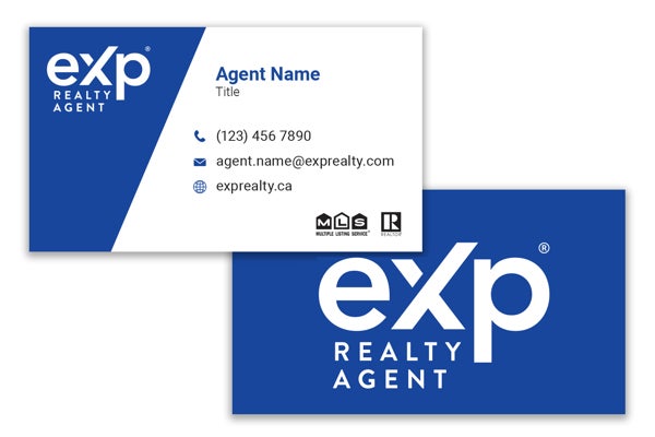 Picture of eXp Realty Business Card Without Headshot - English