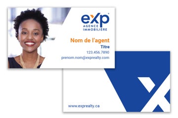 Picture of Modern Business Card - Blue - French