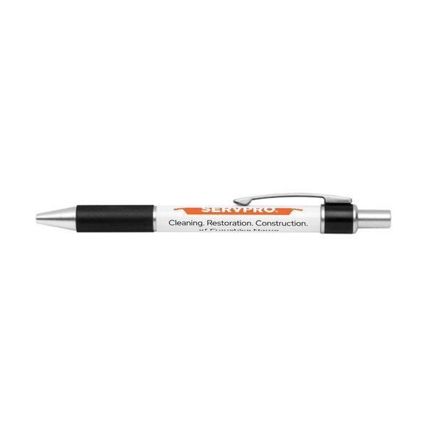 Picture of SERVPRO Bravo Retractable Silver Trim Ballpoint Pen