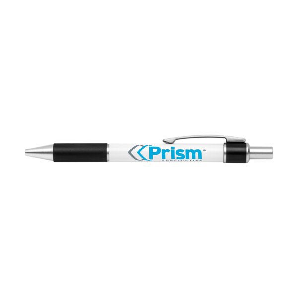 Picture of Prism Specialties Bravo Retractable Silver Trim Ballpoint Pen