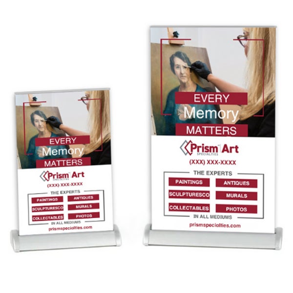 Picture of Prism Specialties Art -Every Memory - Tabletop Retractable Banners