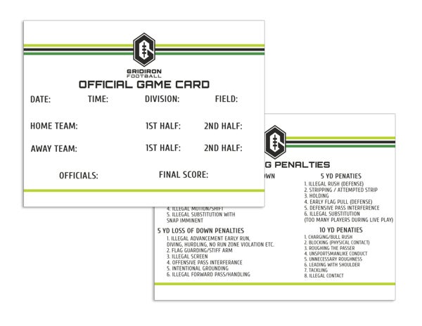 Picture of OFFICIAL GAME CARD