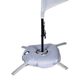 Pole With Cross-Base Stand + Water Weight And Free Carrying Case