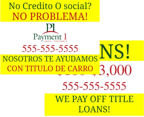 Picture of LOANS! Spanish