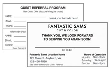 Picture of Referral Card -  Black & White