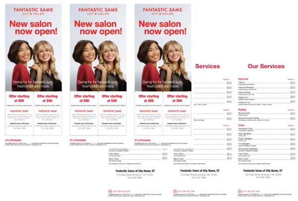 Picture of New Salon Flyer - 3up