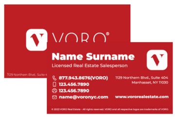 Picture of Voro Business Card 1 - Red