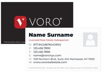 Picture of Voro Business Card 2 - Agent Photo