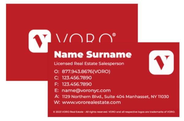 Picture of Voro Business Card 2 - Red
