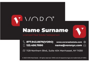Picture of Voro Business Card 3 - Black