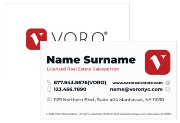 Picture of Voro Business Card 3 - White
