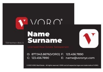 Picture of Voro Business Card 4 - Black