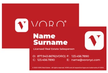 Picture of Voro Business Card 4 - Red