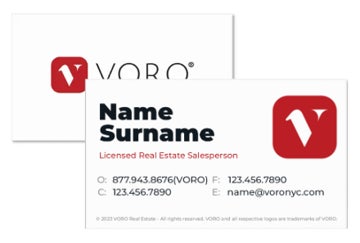 Picture of Voro Business Card 4 - White