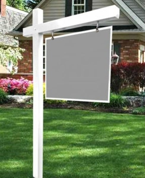 Picture of White Vinyl Sign Post - DEPRECATED