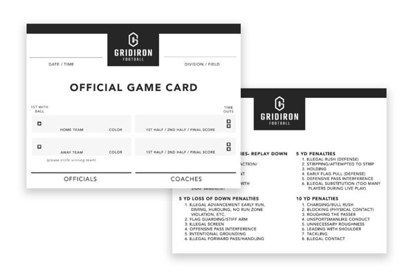 Picture of OFFICIAL GAME CARD