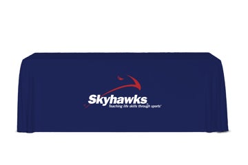 Picture of 6ft Table Throw 3 - Sided - Blue