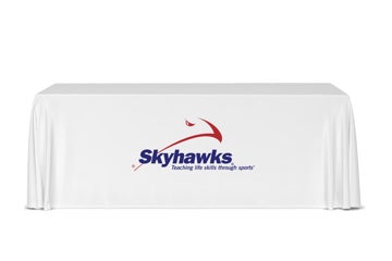 Picture of 6ft Table Throw 3 - Sided - White