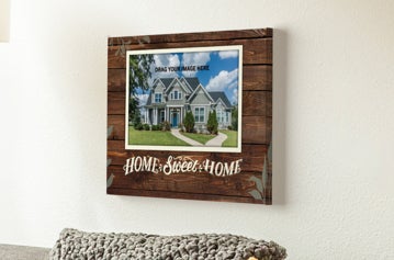 Picture of Home Sweet Home Canvas - Design A - 1 Photo