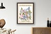 Picture of Framed Art Print  Canvas - Colorway 1