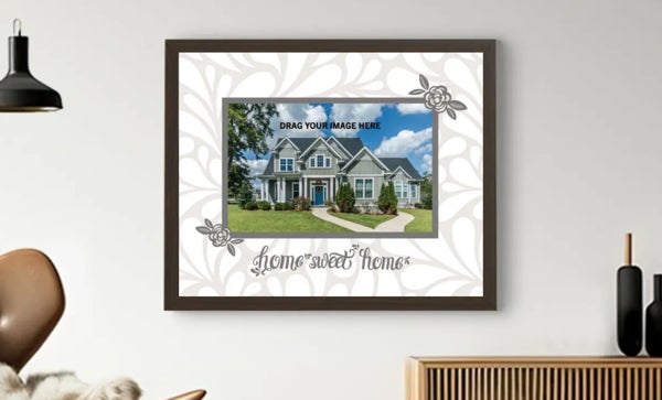 Picture of Framed Home Sweet Home Canvas - Design B - 1 Photo