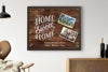 Picture of Framed Home Sweet Home Canvas - Design A - 2 Photo