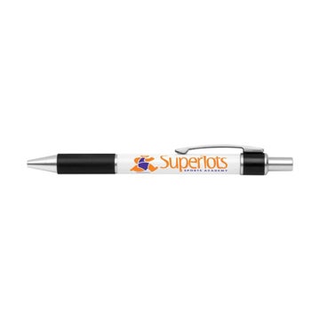 Picture of Bravo Retractable Silver Trim Ballpoint Pen