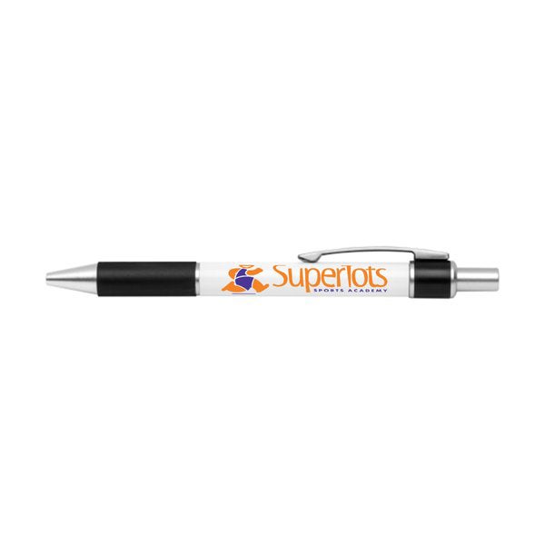 Picture of Bravo Retractable Silver Trim Ballpoint Pen