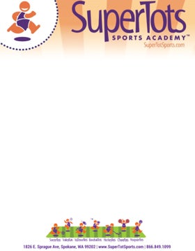 Picture of Supertots Skyhawks Letterhead - 8.5" x 11"
