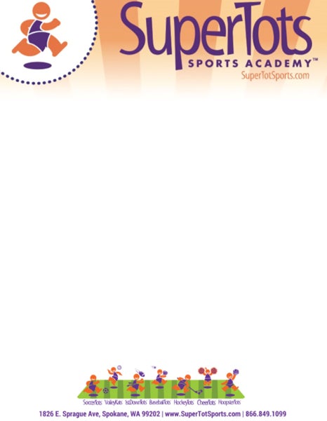 Picture of Supertots Skyhawks Letterhead - 8.5" x 11"