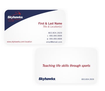 Picture of Skyhawks Business Card - Rounded Corners
