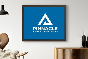 Picture of Framed Branded Canvas - Blue