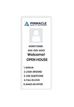 Picture of Retractable Banner - 78" x 33" - Pinnacle White V1