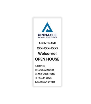 Picture of Retractable Banner - 78" x 33" - Pinnacle White V2