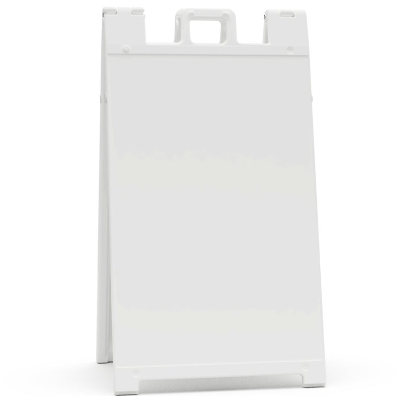 White Sandwich Board