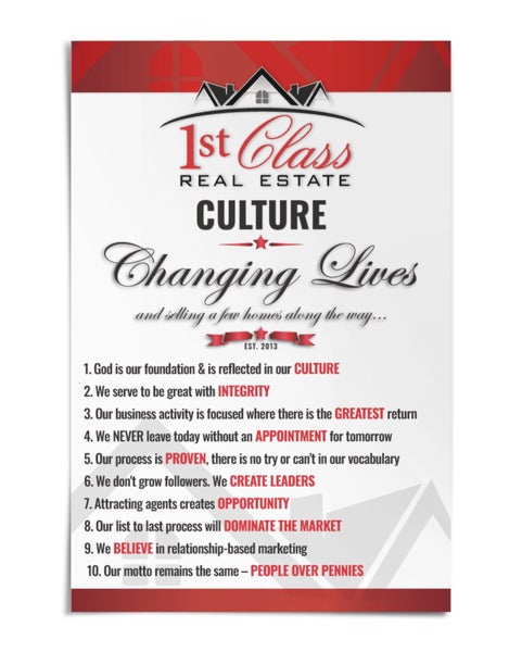 Picture of 1st Class Culture Poster