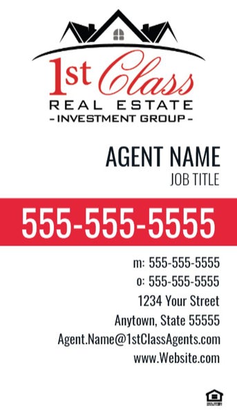 Picture of 1st Class - Investment Group - Business Card 17