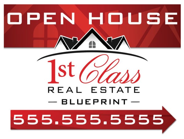 Picture of Blueprint Open House Directional Yard Sign